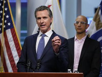 Guvernér amerického štátu Kalifornia Gavin Newsom Guvernér amerického štátu Kalifornia Gavin Newsom