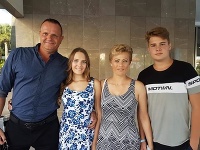 Milan Lalík s rodinou
