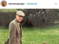 Clara McGregor so slávnym otcom na archivnej fotografii