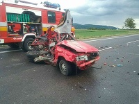 Pri nehode došlo k zrážke dvoch osobných áut Pri nehode došlo k zrážke dvoch osobných áut