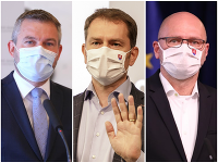 Pellegrini, Matovič a Sulík Pellegrini, Matovič a Sulík
