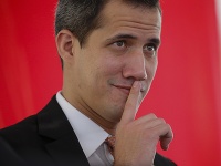 Líder opozície Juan Guaidó Líder opozície Juan Guaidó