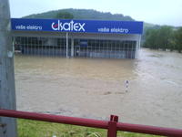 Záplavy v Bardejove.