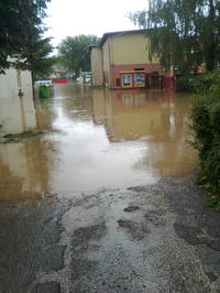 Povodne v Kežmarku