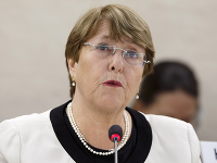Vysoká komisárka OSN pre ľudské práva Michelle Bacheletová Vysoká komisárka OSN pre ľudské práva Michelle Bacheletová