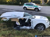 Dopravná nehoda na križovatke medzi Trakovicami a Malženicami