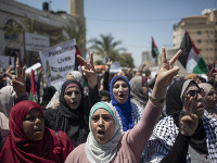 Desaťtisíce Palestínčanov protestovali proti Trumpovi a anexii