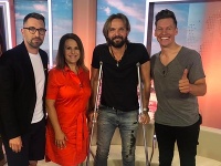 Ján Ďurovčík v štúdiu Ranných novín Ján Ďurovčík v štúdiu Ranných novín