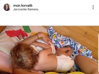 Monika Horváthová má dcérku Melániu a už sa teší aj na druhé bábätko. 