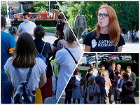 Protest na Námestí SNP v Bratislave Protest na Námestí SNP v Bratislave