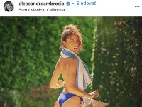 Alessandra Ambrosio predviedla aj svoj zadoček.