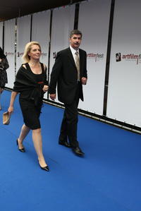 Vladimír Repčík s parterkou. 