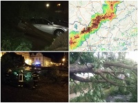 Hasiči odstraňovali škody po búrkach Hasiči odstraňovali škody po búrkach