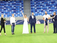Prvá svadba na Národnom futbalovom štadióne