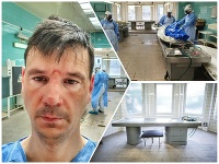 Infekčný stôl: Je vyčlenený na pitvy obetí koronavírusu. Infekčný stôl: Je vyčlenený na pitvy obetí koronavírusu.