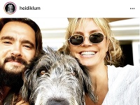 Heidi Klum, Tom Kaulitz a ich chlpatý miláčik. 