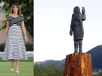 Melania Trumpová má v Slovinsku novú sochu. Melania Trumpová má v Slovinsku novú sochu.