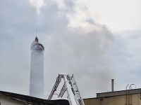 Požiar budovy v areáli pivovaru Sessler v Trnave