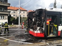 Došlo k požiaru autobusu Došlo k požiaru autobusu