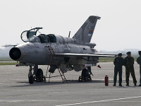 Stíhačka typu MiG-21. Stíhačka typu MiG-21.