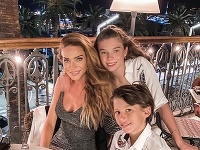 Andrea Verešová so svojimi deťmi - dcérkou Vanessou a synom Danielom Tobiášom