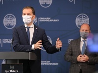 Predseda vlády SR Igor Matovič, minister zdravotníctva SR Marek Krajčí a minister obrany SR Jaroslav Naď. Predseda vlády SR Igor Matovič, minister zdravotníctva SR Marek Krajčí a minister obrany SR Jaroslav Naď.