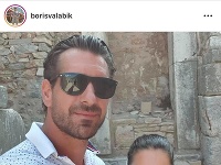 Boris Valábik s dnes už manželkou Luciou.