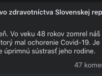 Na Slovensku zomrel prvý lekár s ochorením Covid-19.
