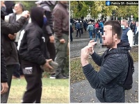 Zadržali dvoch mužov, ktorí na proteste proti premiérovi Igorovi Matovičovi hádzali dlažobné kocky po policajtoch. Zadržali dvoch mužov, ktorí na proteste proti premiérovi Igorovi Matovičovi hádzali dlažobné kocky po policajtoch.