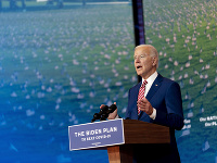 Prezidentský kandidát Joe Biden počas príhovoru vo Wilmingtone Prezidentský kandidát Joe Biden počas príhovoru vo Wilmingtone