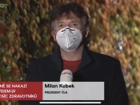 Šéf Českej lekárskej komory Milan Kubek ospravedlnenie od moderátora prijal.