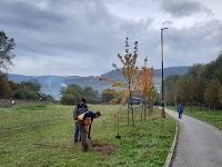 Park v obci Oravský Podzámok, ktorý vybudovali aktívni občania s cieľom zamedziť vytváraniu nelegálnej skládky