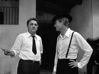 Federico Fellini a Marcello Mastroianni