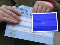 Na zadnej strane certifikátu síce skrytý symbol je, no kódy už nie. Na zadnej strane certifikátu síce skrytý symbol je, no kódy už nie.