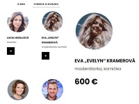 Stránka ponúka video odkazy od známych Slovákov. Blahoželanie od Evelyn stojí napríklad 600 eur.