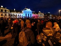 Zábery z dnešného protestu. Zábery z dnešného protestu.