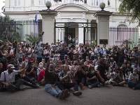 Protest umelcov na Kube