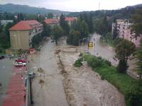 Záplavy v Handlovej