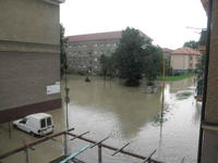Záplavy v Prievidzi