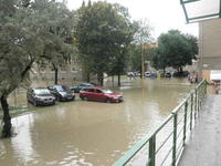 Záplavy v Prievidzi