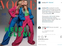 Heidi Klum s dcérou Leni na titulke Vogue Germany.