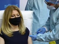 Zaočkovať sa dala prezidentka Zuzana Čaputová Zaočkovať sa dala prezidentka Zuzana Čaputová