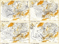 Denné mapy synoptickej situácie v priestore Európy v termíne 01:00 SEČ z prelomu rokov 1978 a 1979 z dielne meteorológov vtedajšieho HMÚ