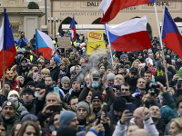 Protest v Prahe Protest v Prahe
