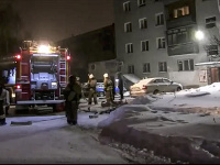 Požiar bytového domu v ruskom Jekaterinburgu