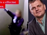 Policajtka hajlovala, zatiaľ čo šiesti ďalší policajti mali kľačať 16 minút na hrudníku Chovanca. Policajtka hajlovala, zatiaľ čo šiesti ďalší policajti mali kľačať 16 minút na hrudníku Chovanca.
