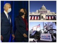 Prezident Joe Biden a viceprezidentka Kamala Harrisová zložia sľuby.