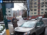 Dopravná nehoda na Švabinského ulici v Bratislave Dopravná nehoda na Švabinského ulici v Bratislave
