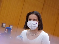 Ministerka spravodlivosti Mária Kolíková po rokovaní vlády Ministerka spravodlivosti Mária Kolíková po rokovaní vlády