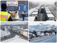 Po zavedení kontrol sa tvoria dlhé kolóny Po zavedení kontrol sa tvoria dlhé kolóny